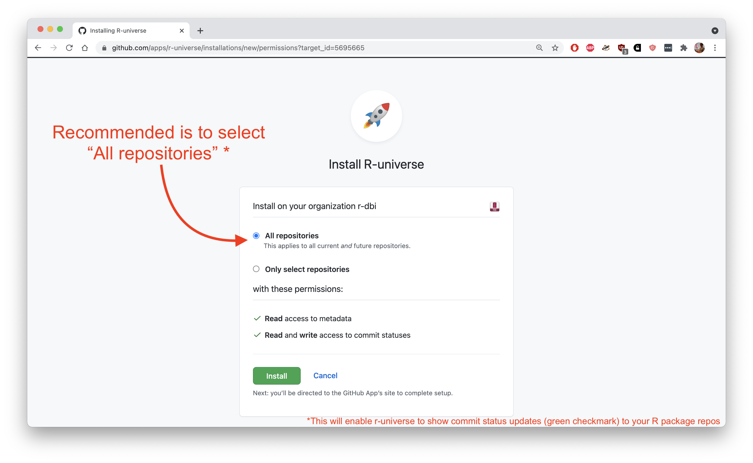 how to install package in r from github